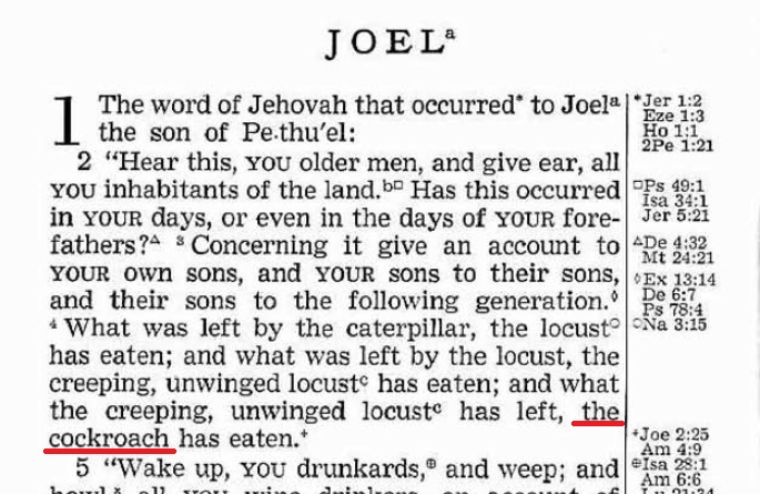 Hebrew Scriptures (Old Testament) Volume 5 - Ezekiel-Malachi - 1960 JOEL1：4 アンダーライン