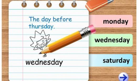 曜日と月の名前英語テスト教材days of the week quiz