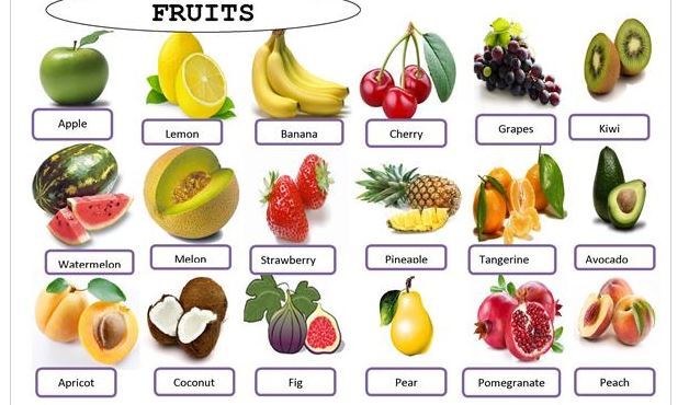 英語野菜果物ワークシートfruit worksheet