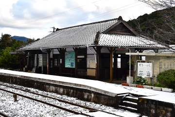 雪の日の蔵宿駅(3)