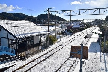 雪の日の永尾駅(1)