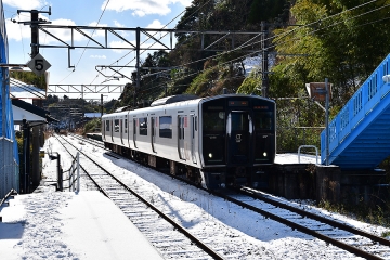 雪の日の永尾駅(4)