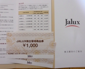JALUX株主優待2020