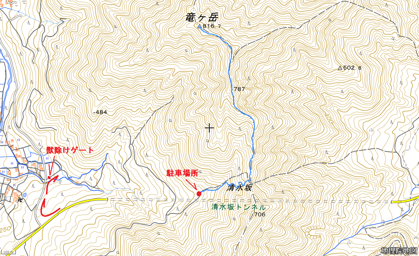 2020竜ヶ岳/地図