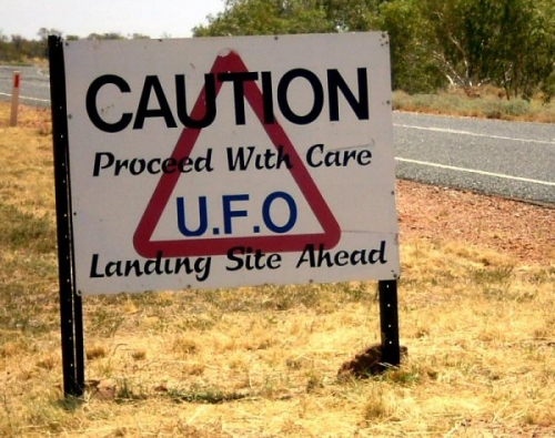 3c 600 UFO landing site sign