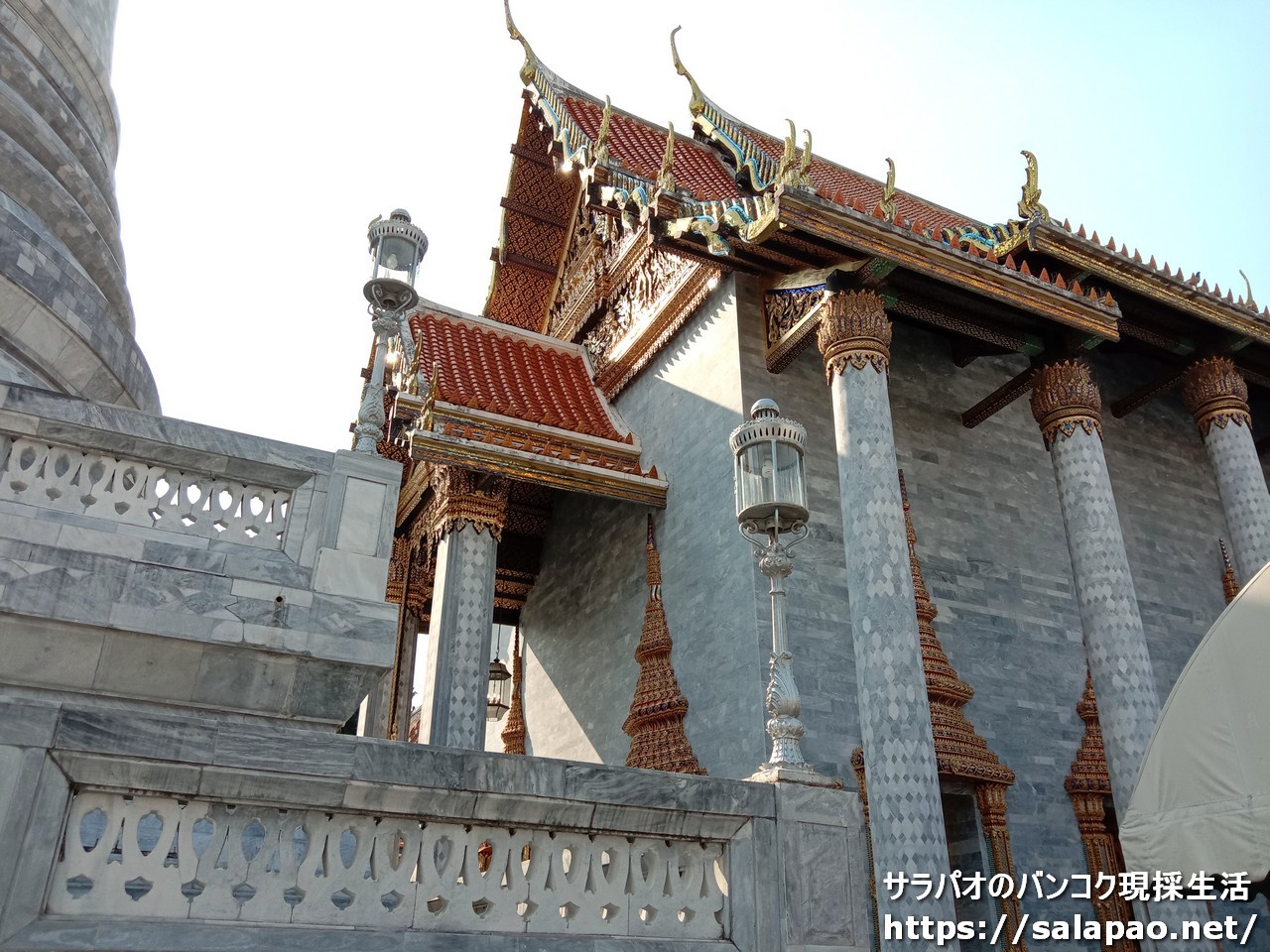 ワット・ラチャプラディットは日本にゆかりのある第一級王室寺院　in　バンコク旧市街