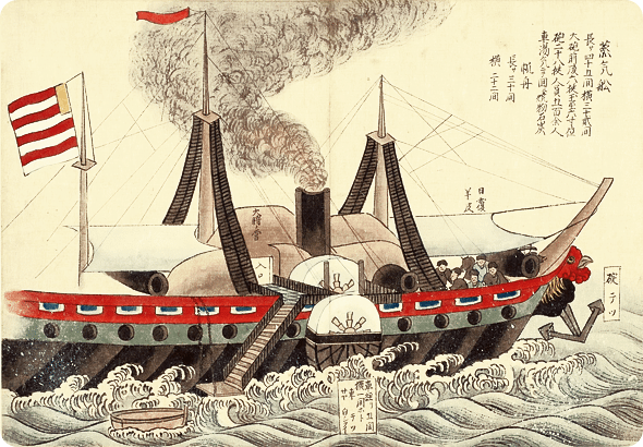 日本人がいろいろと描いた黒船のアメリカ国旗を見てみよう　海外の反応