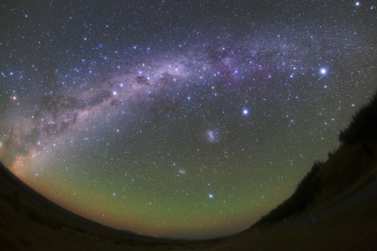 ニュージーランド 天体写真 天の川 南十字星 オーロラ